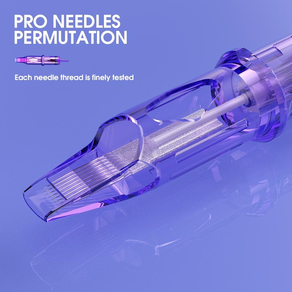 Mast Pro Tattoo Cartridges Needles 0.35MM Round Shader- Box of 20 - Image 7