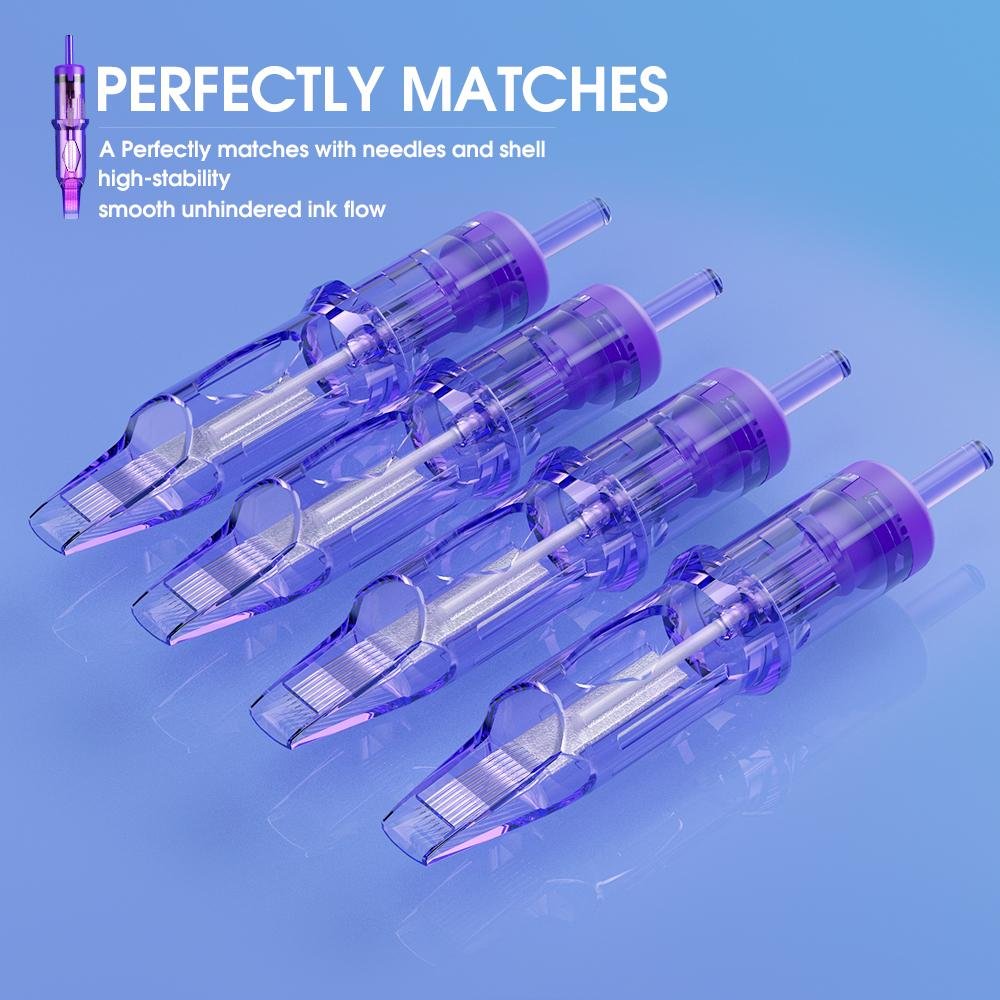 Mast Pro Tattoo Cartridges Needles 0.35MM Round Shader- Box of 20 - Image 8